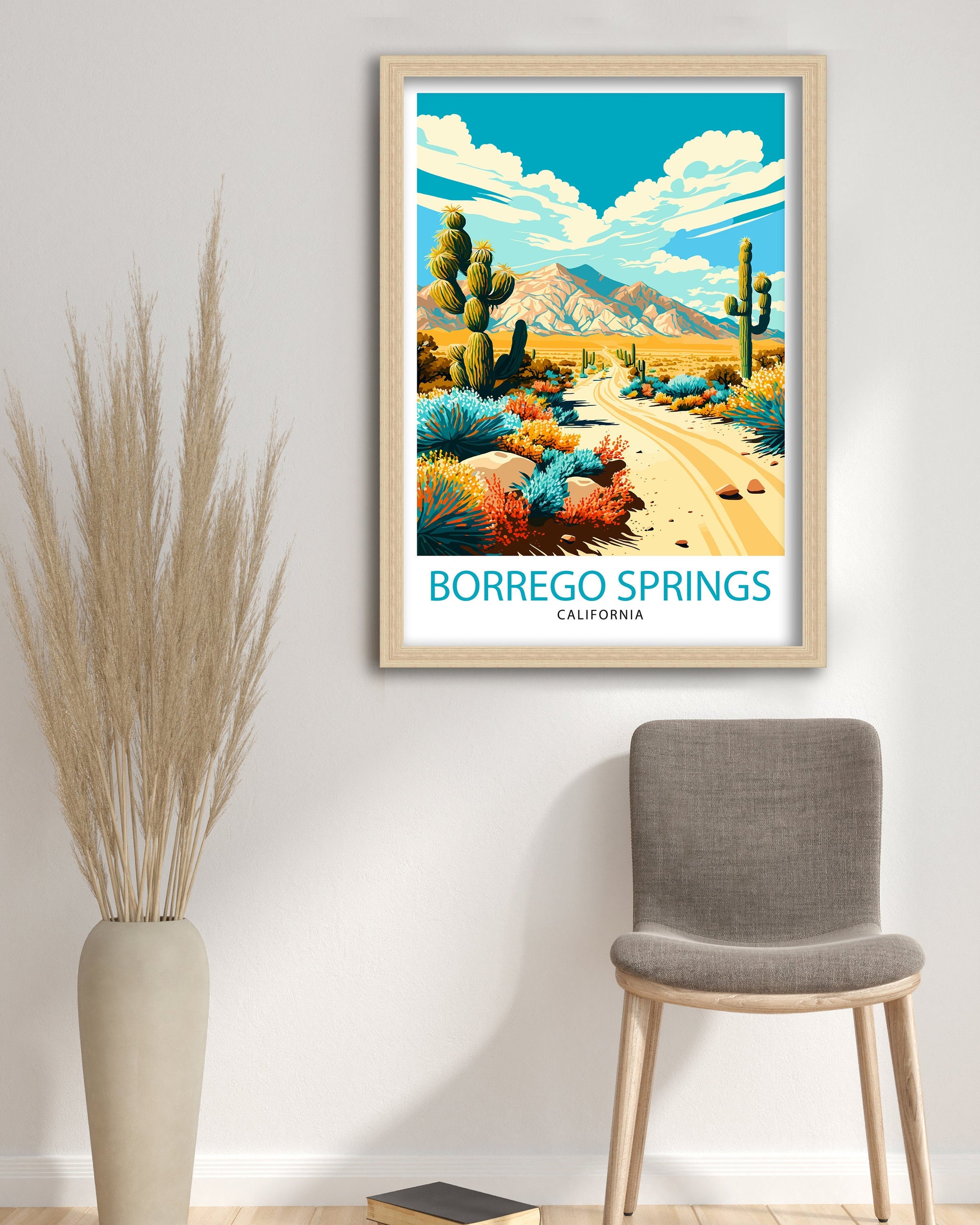 Borrego Springs California Art Print | Desert Travel Poster