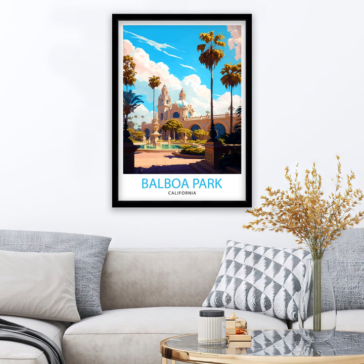 Balboa Park California Travel Poster