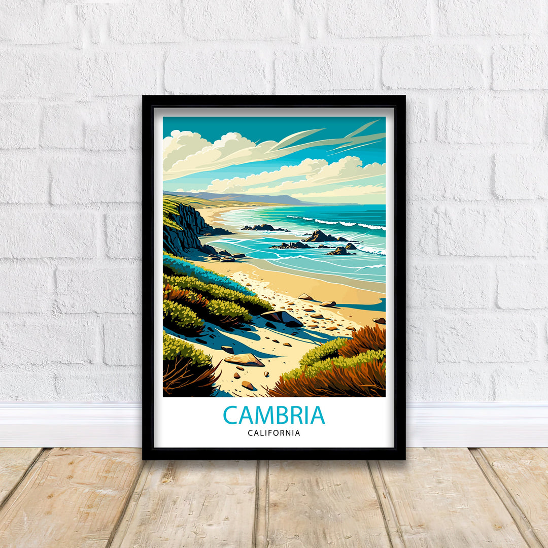 Cambria California Travel Poster