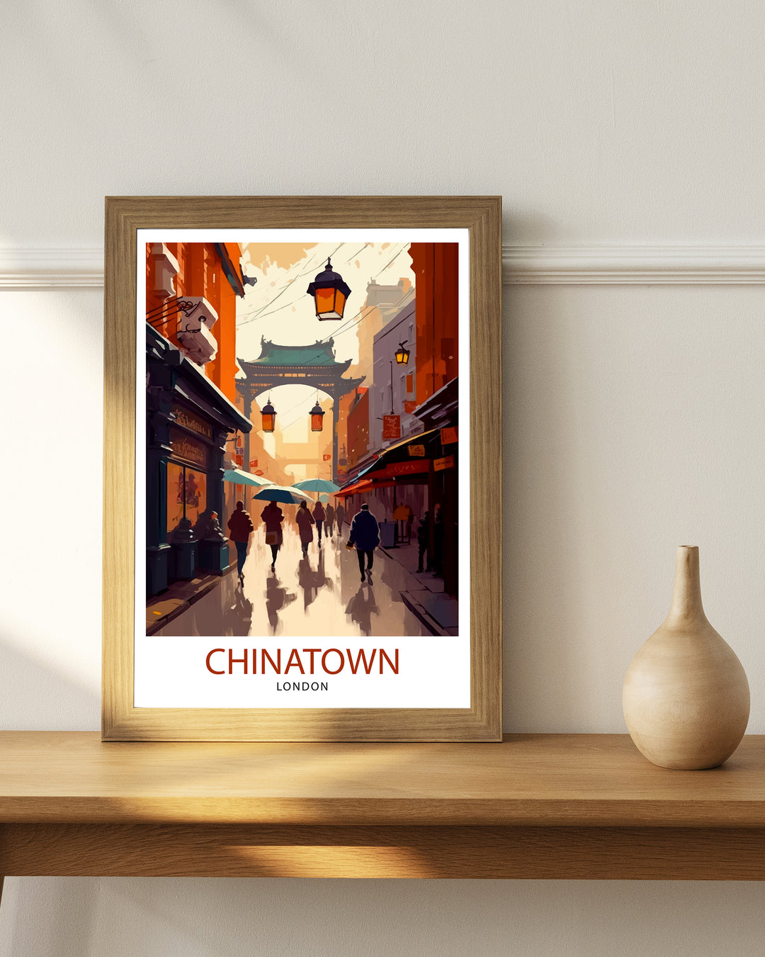 Chinatown London Travel Poster