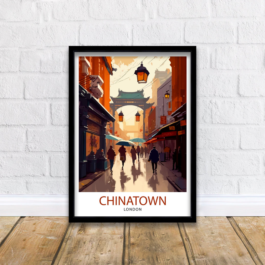 Chinatown London Travel Poster