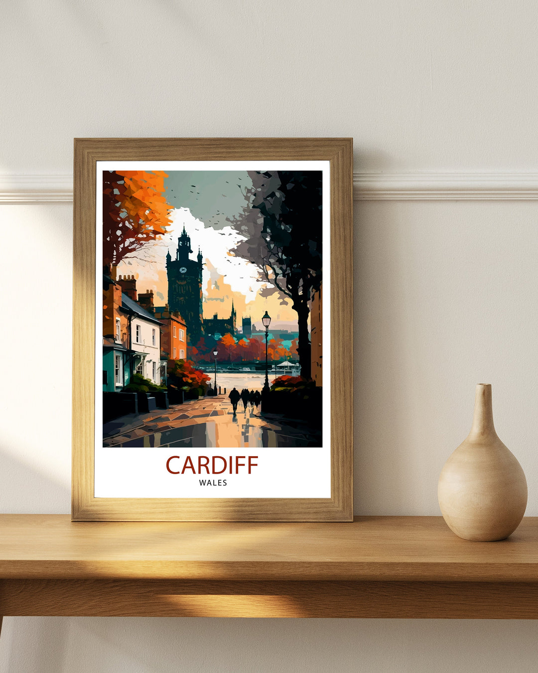 Cardiff Travel Poster