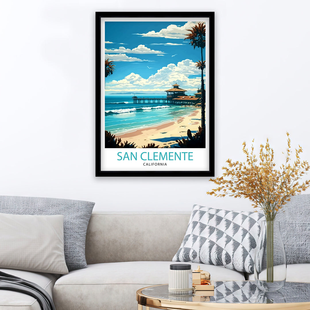 San Clemente California Travel Poster