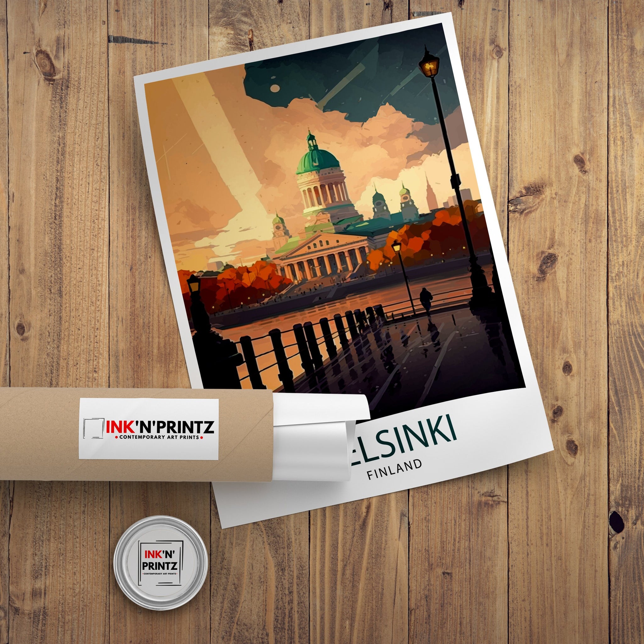 Helsinki Finland Travel Print Helsinki Wall Art Finland Travel Poster Helsinki Illustration Nordic Home Decor Travel Gift