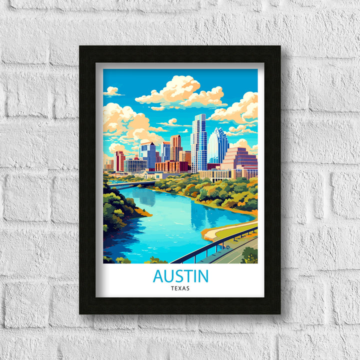 Austin Texas Travel Poster