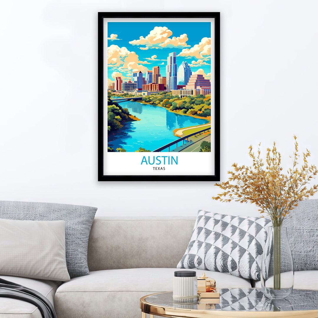 Austin Texas Travel Poster