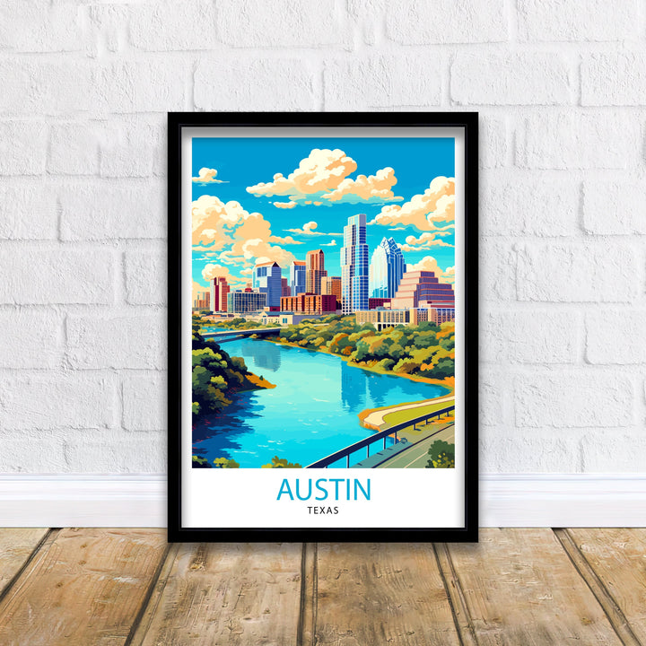 Austin Texas Travel Poster