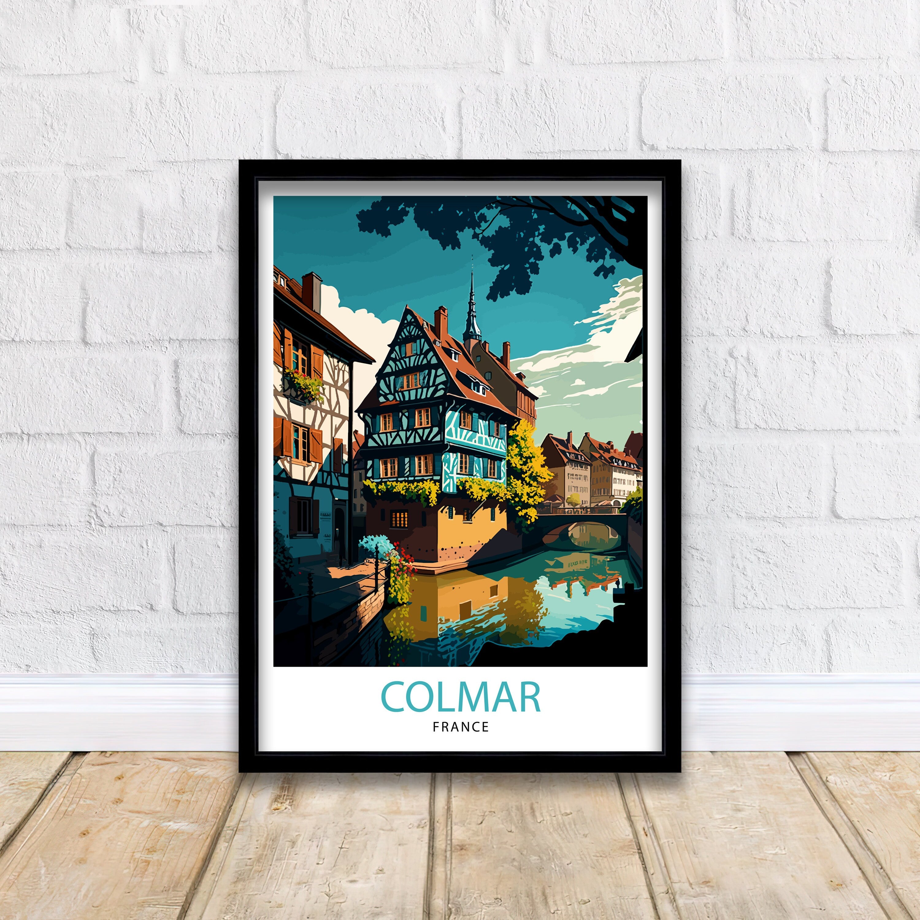 Colmar France Travel Print Colmar Wall Art Colmar Home Decor Colmar Illustration Travel Poster Gift For Colmar France France Home Decor