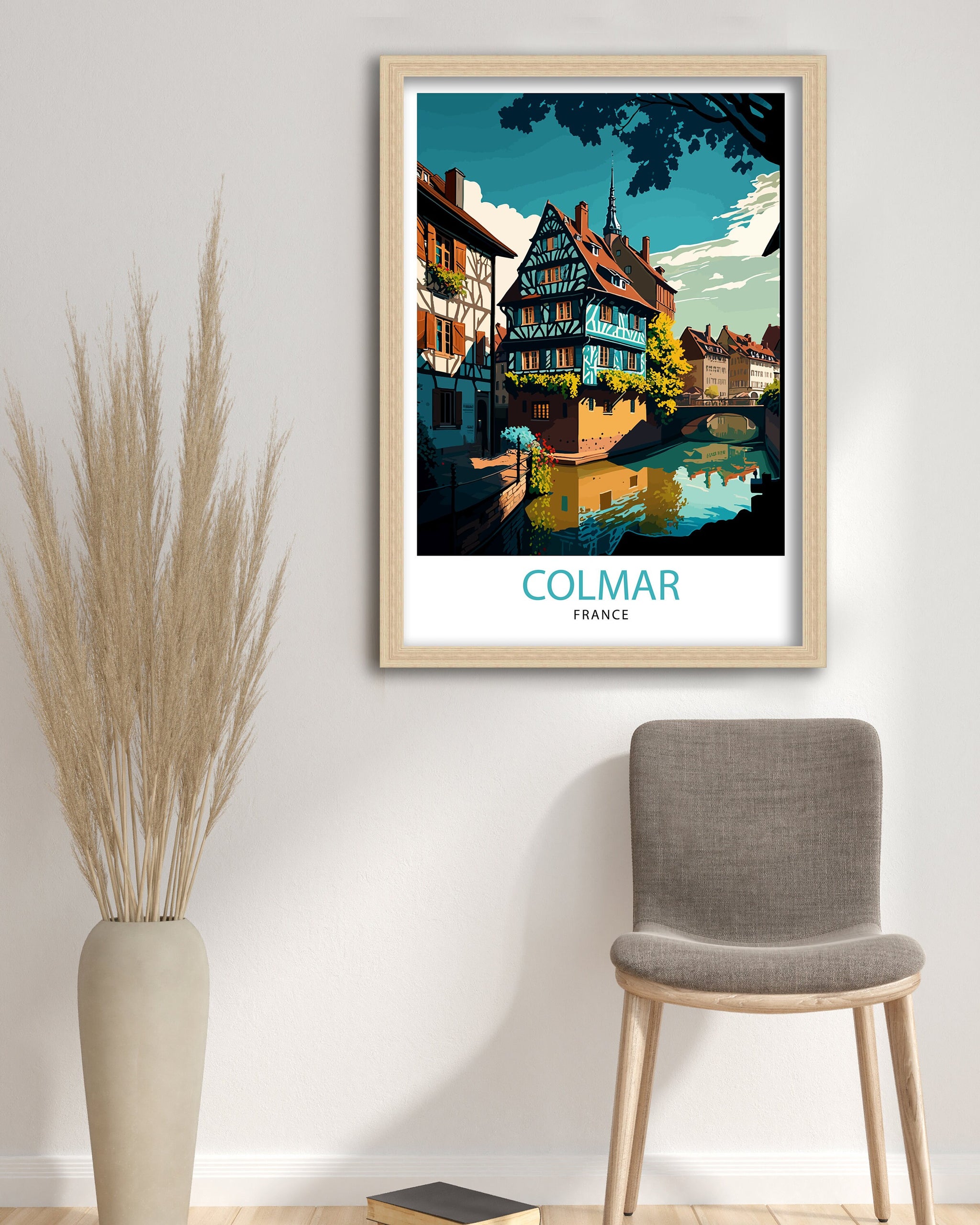 Colmar France Travel Print Colmar Wall Art Colmar Home Decor Colmar Illustration Travel Poster Gift For Colmar France France Home Decor