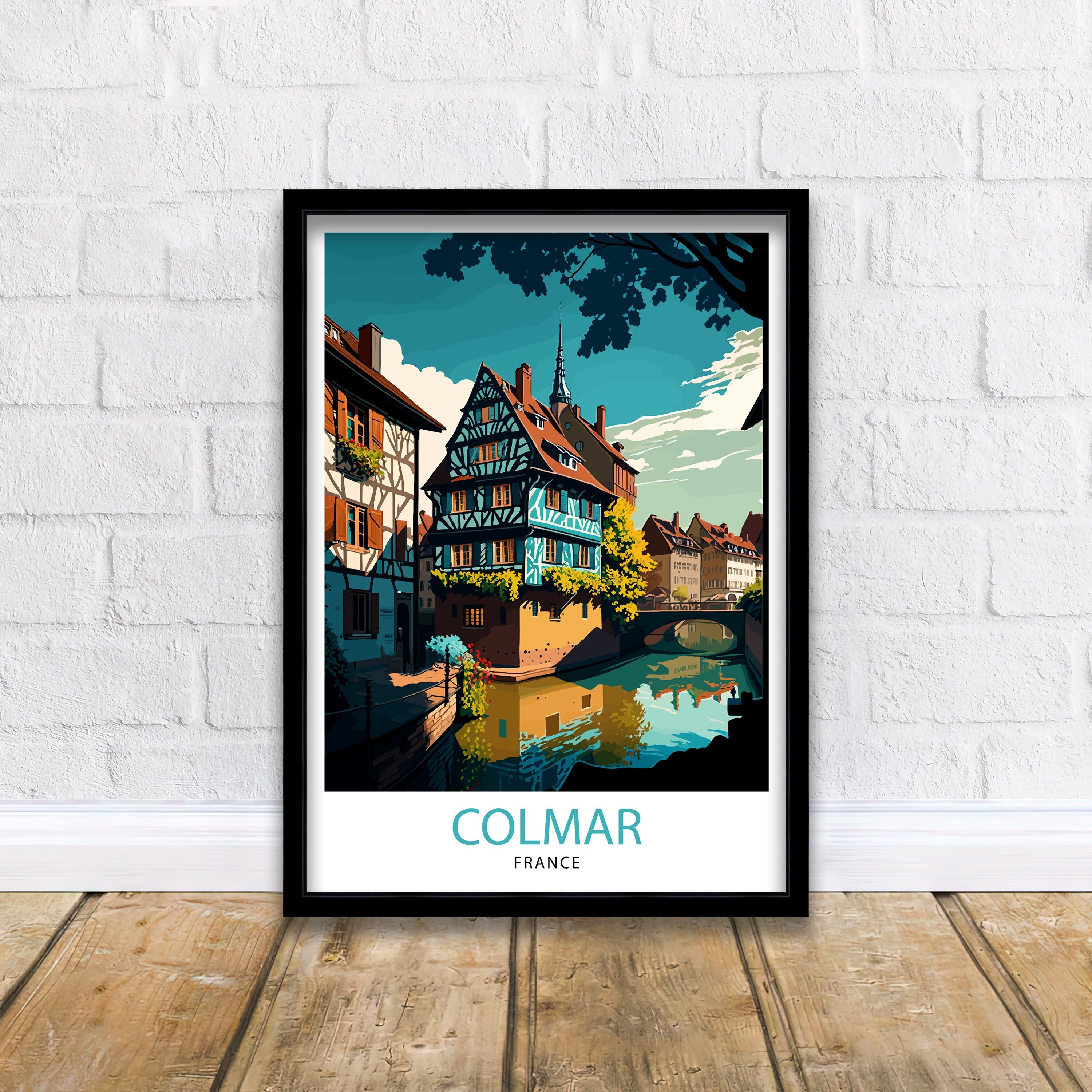 Colmar France Travel Print Colmar Wall Art Colmar Home Decor Colmar Illustration Travel Poster Gift For Colmar France France Home Decor