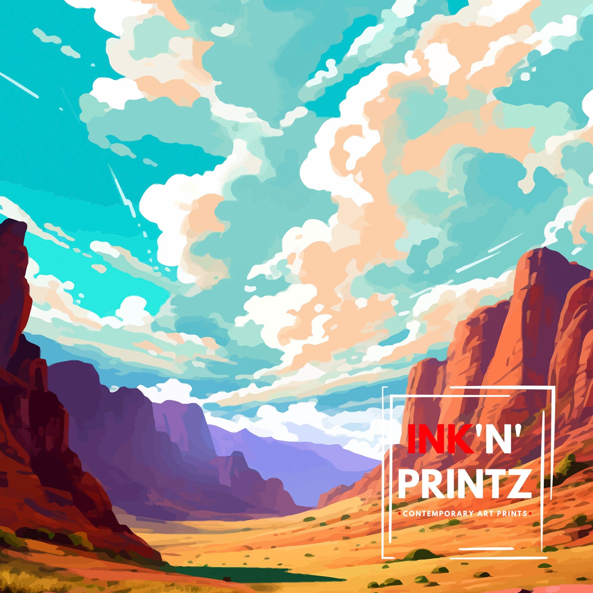 Franklin Mountain Texas Travel Print| Franklin Mountain Wall Decor Texas Travel Poster Franklin Mountain Gift Texas Home Decor