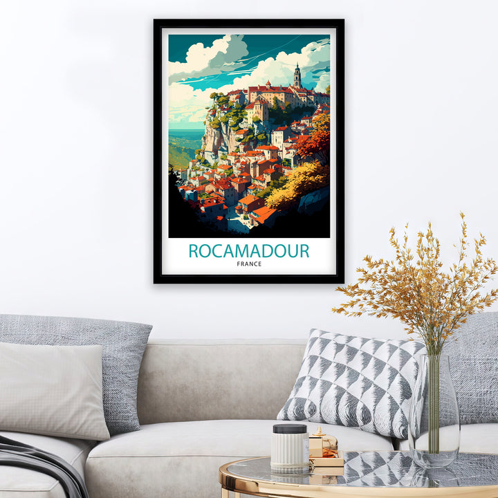 Rocamadour France Travel Poster