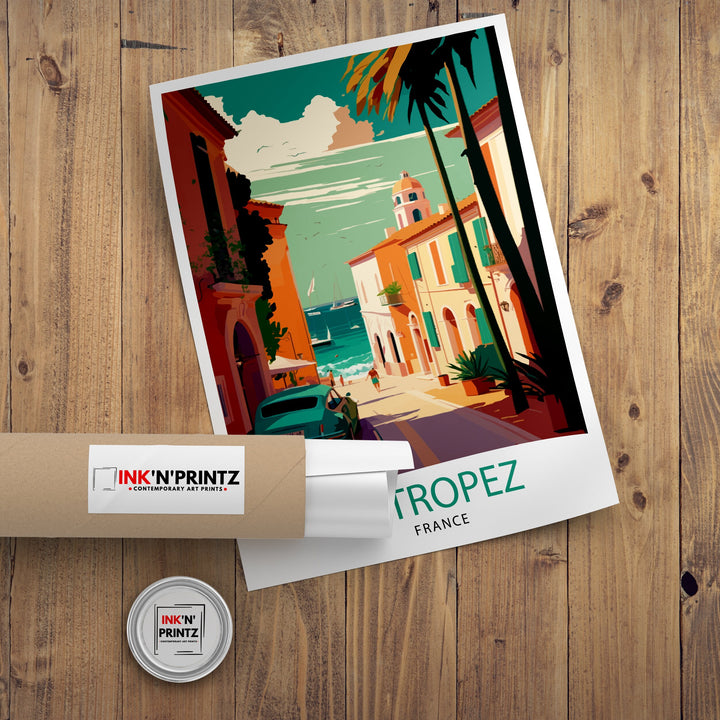 St Tropez Travel Poster St Tropez