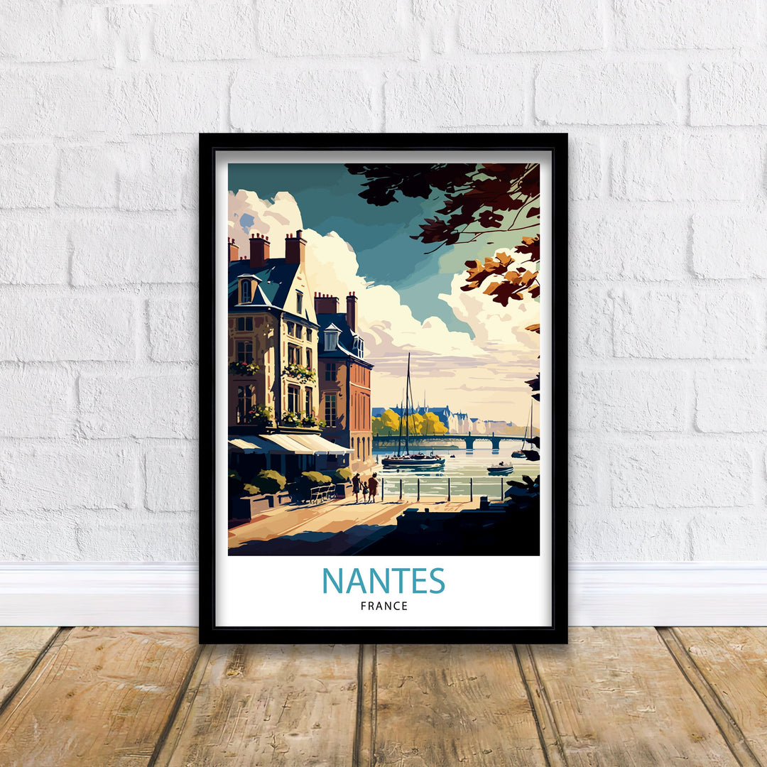 Nantes France Travel Poster Nantes