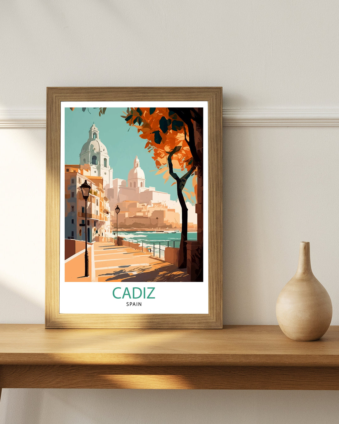 Cadiz Spain Travel Poster Cadiz