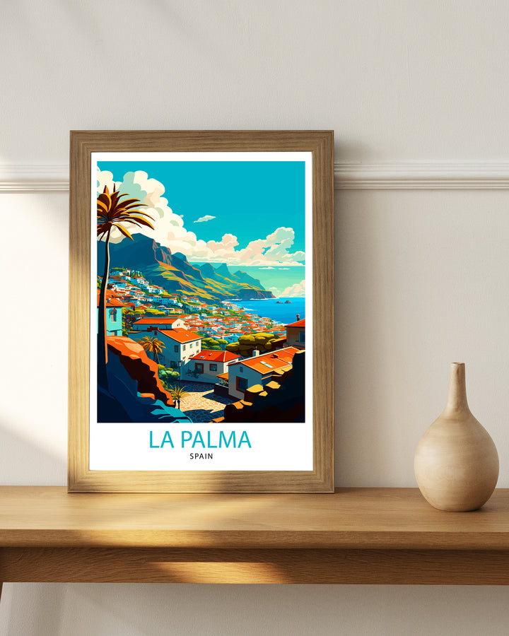 La Palma Travel Poster La Palma Wall Art La Palma Home Decor La Palma Illustration La Palma Travel Poster Gift For La Palma - Spain Wall Art