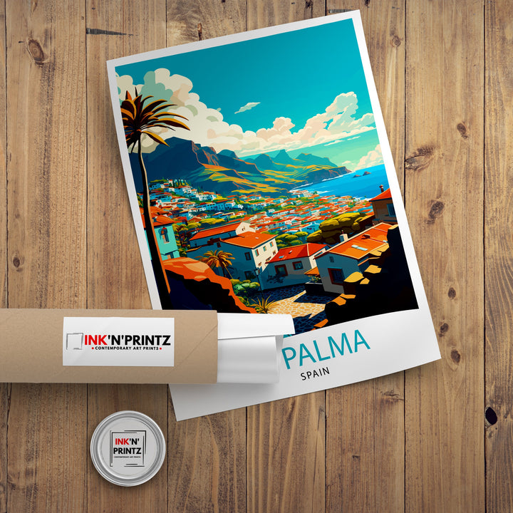 La Palma Travel Poster La Palma Wall Art La Palma Home Decor La Palma Illustration La Palma Travel Poster Gift For La Palma - Spain Wall Art