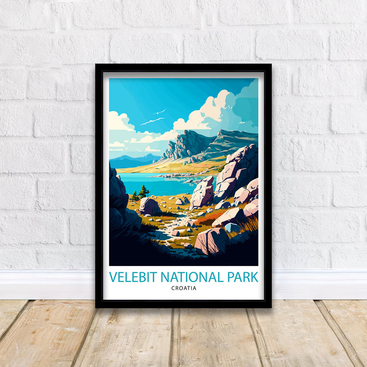 Northern Velebit Travel Poster Croatia