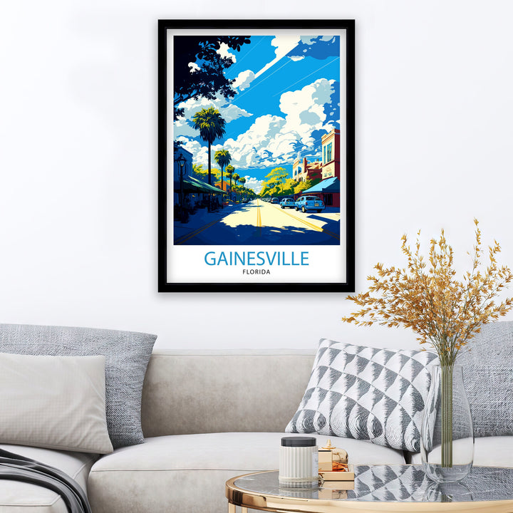 Gainesville Florida Travel Poster