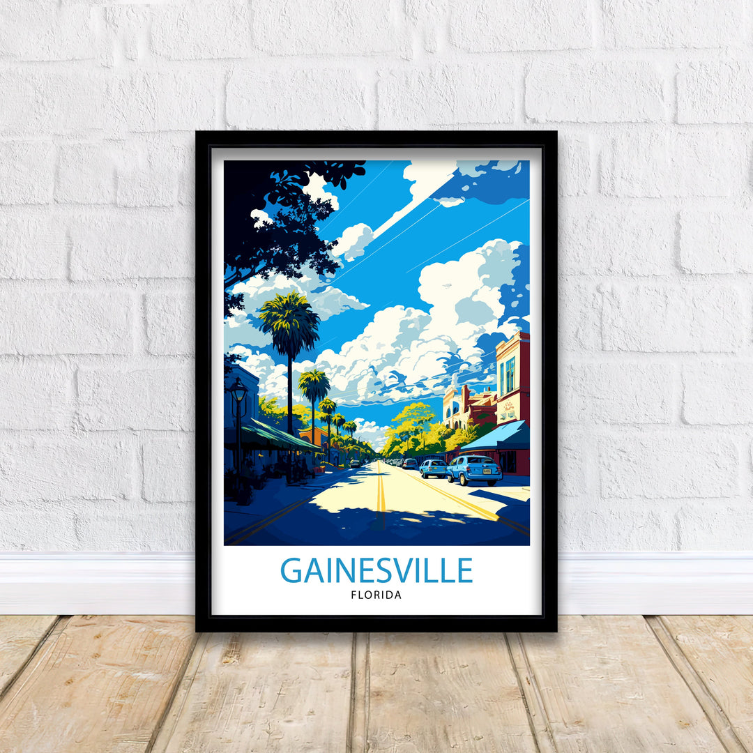 Gainesville Florida Travel Poster