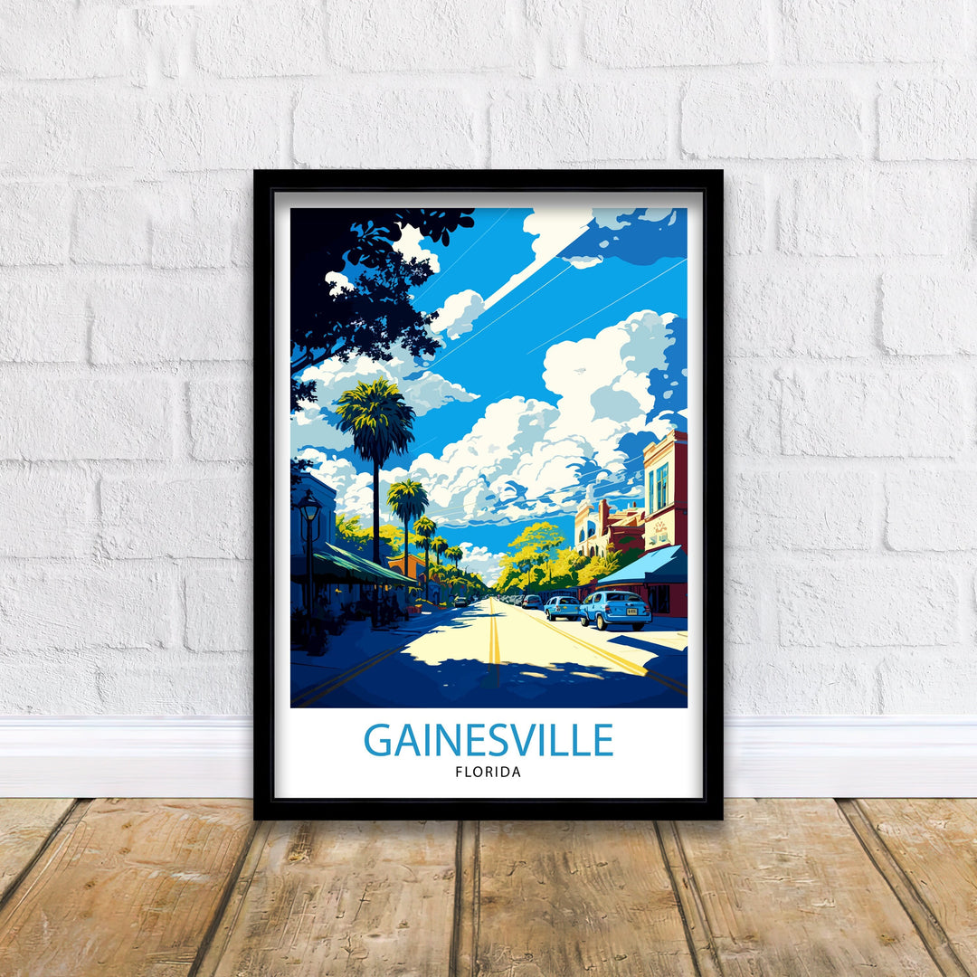 Gainesville Florida Travel Poster