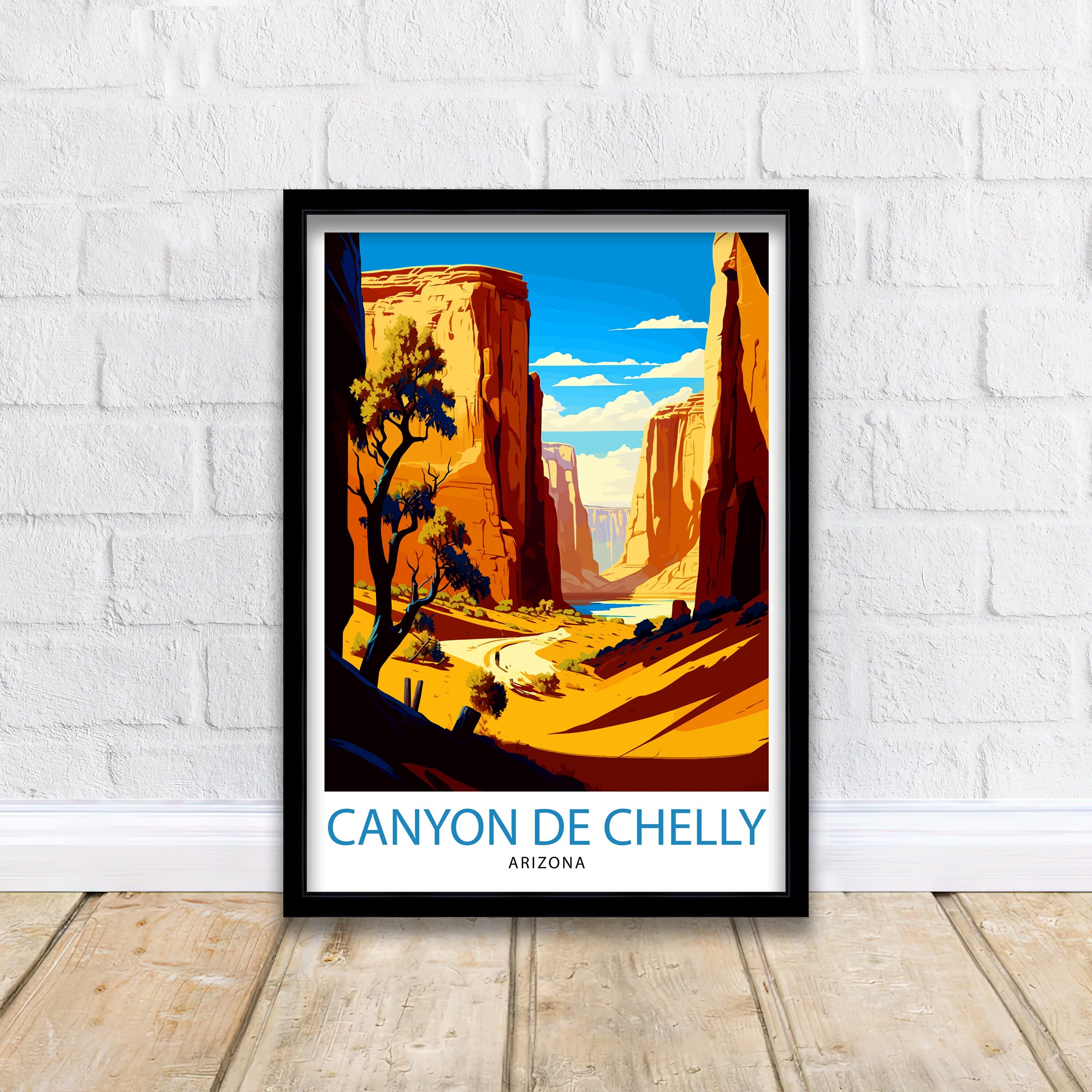 Canyon de Chelly Travel Print Arizona Wall Decor Southwestern Home Living Decor Travel Poster Gift for Canyon de Chelly Arizona Travel Print