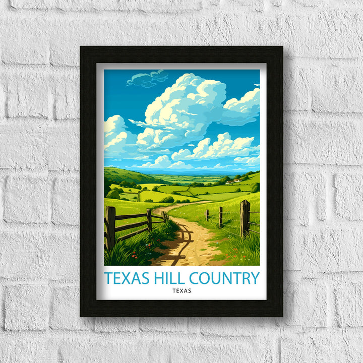 Texas Hill Country Travel Poster