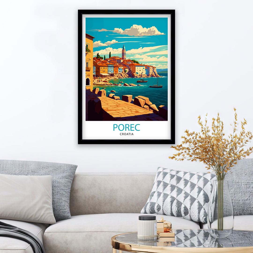 Porec Croatia Travel Poster Porec