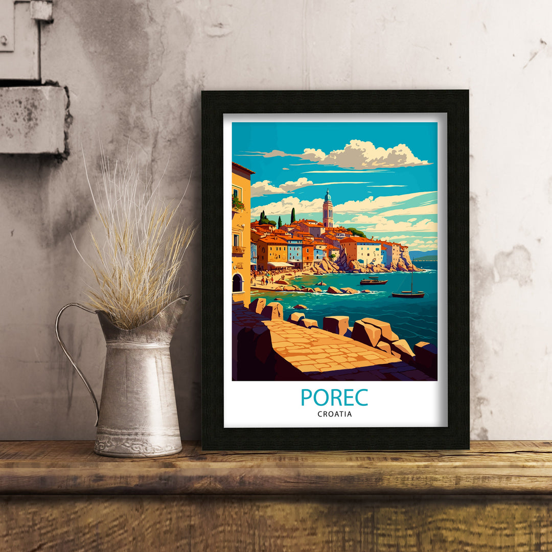 Porec Croatia Travel Poster Porec