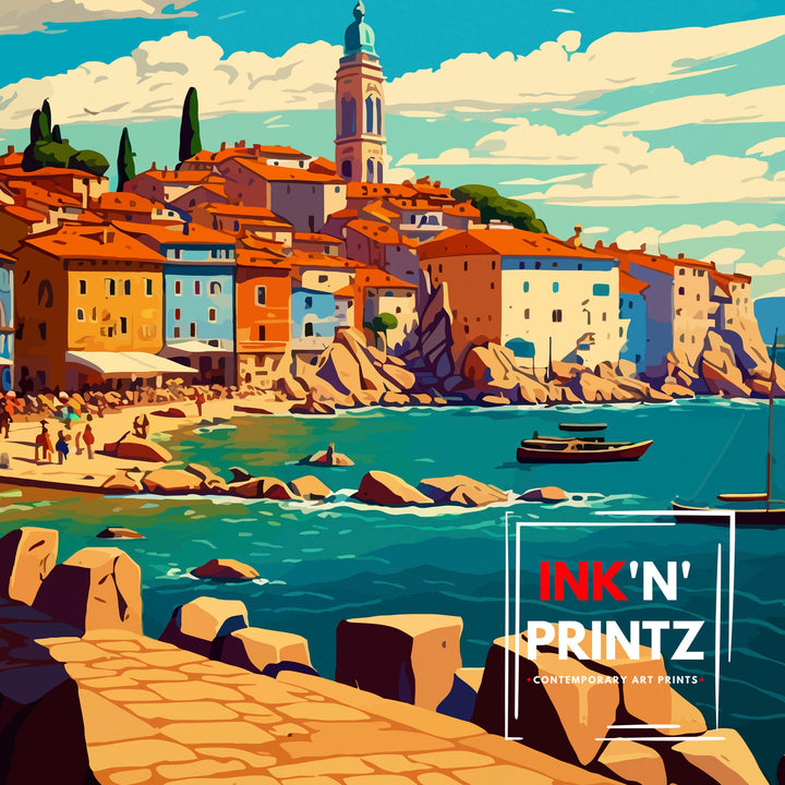 Porec Croatia Travel Poster Porec