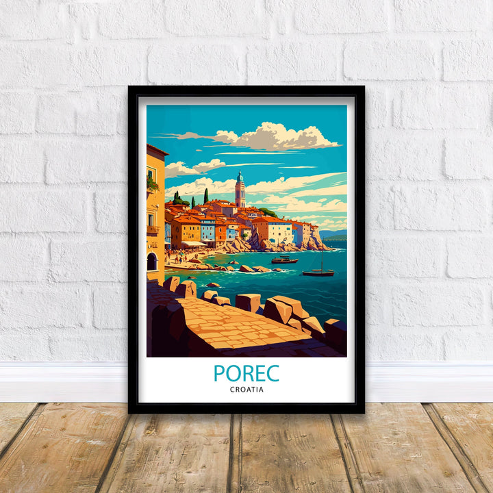 Porec Croatia Travel Poster Porec