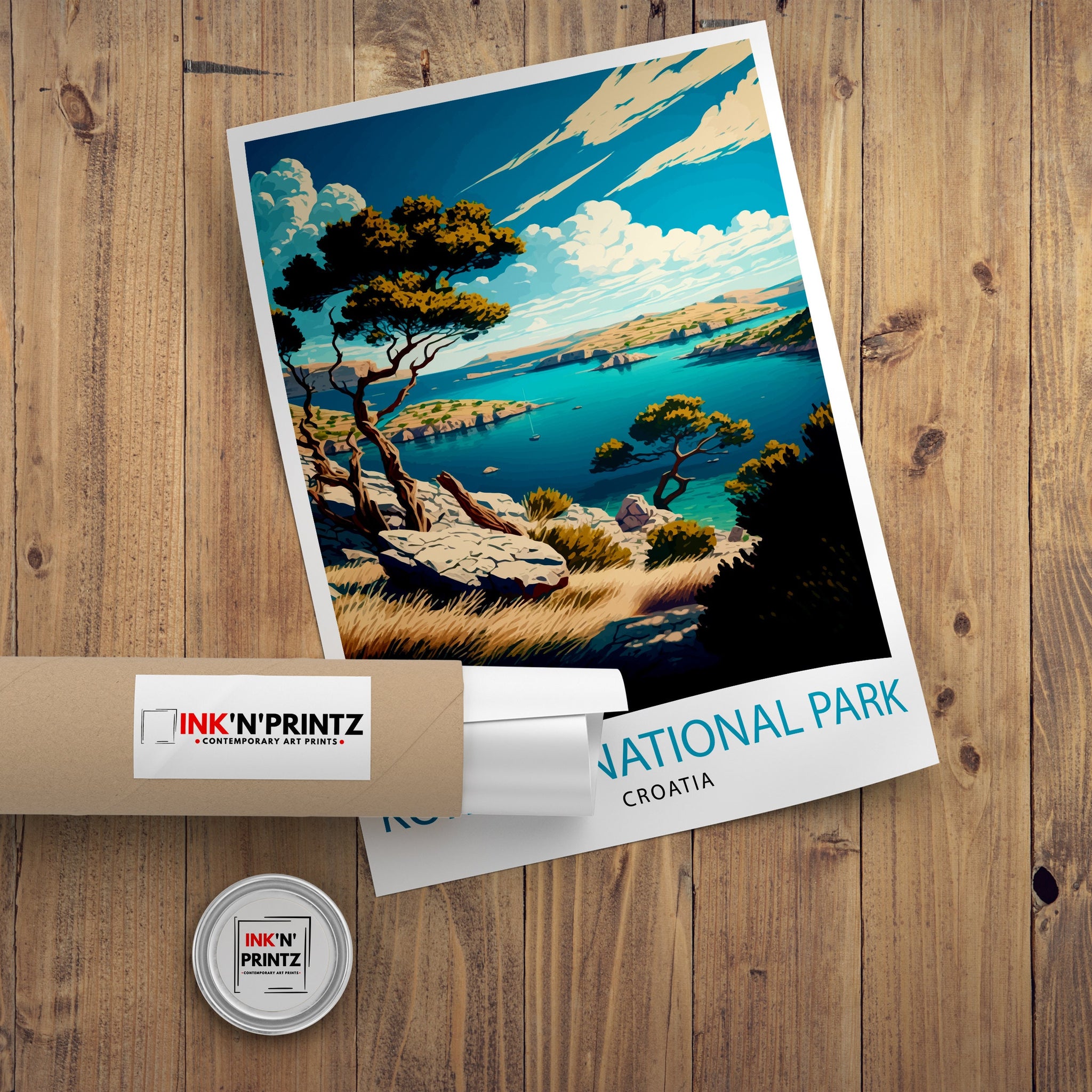 National Park Kornati Croatia Travel Print Kornati Wall Art Kornati Home Decor Croatia Travel Poster Gift For Croatia Lovers Kornati