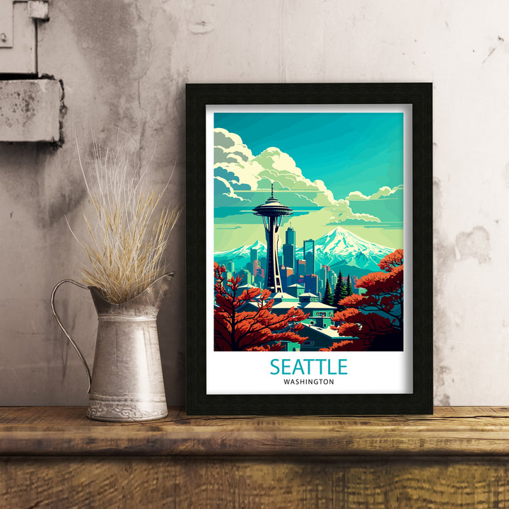 Seattle Travel Poster Seattle