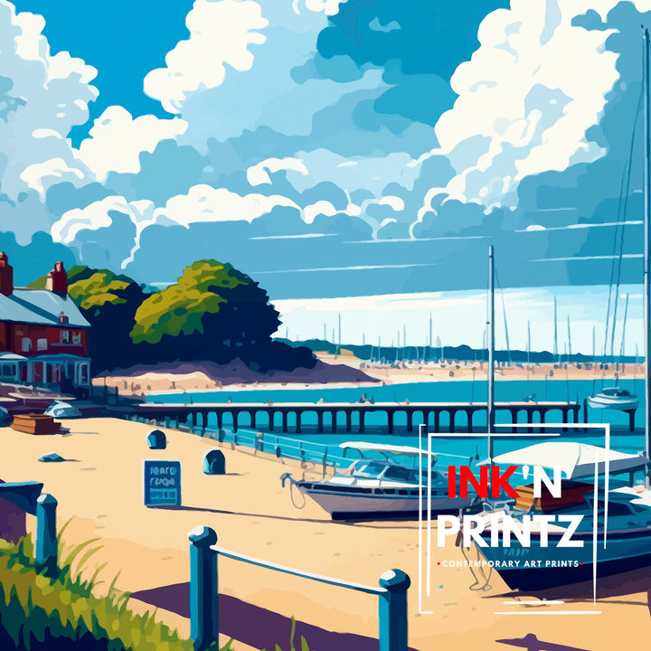 Exmouth Devon Travel Poster Exmouth