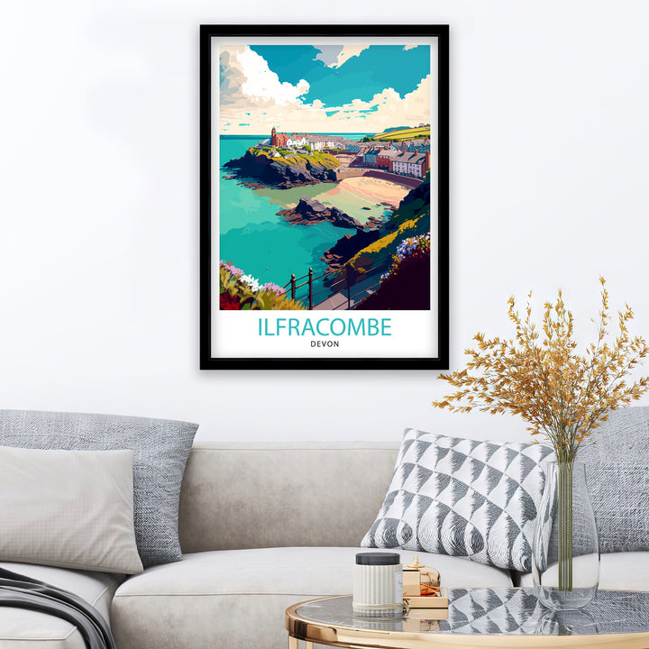 Illfracombe Travel Poster Illfracombe