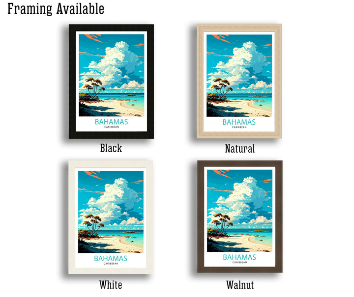 Bahamas Travel Print , Bahamas Wall Art Bahamas Home Decor Bahamas Island Illustration Travel Poster Gift For Bahamas Bahamas Vacation