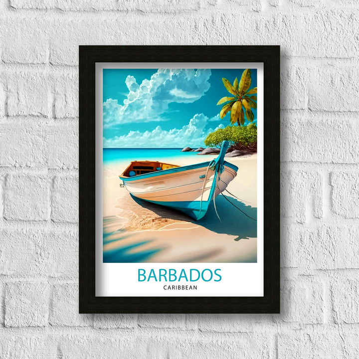 Barbados Print Barbados Poster | Barbados | Travel Poster | Travel Print | Barbados Wall Art | Caribbean Poster | Barbados Art | Caribbean