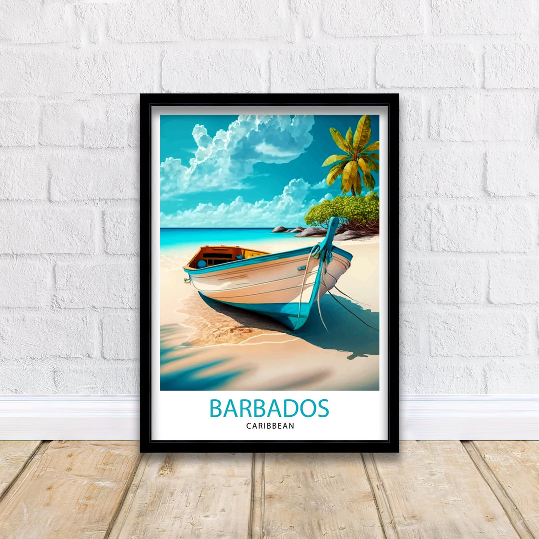 Barbados Print Barbados Poster | Barbados | Travel Poster | Travel Print | Barbados Wall Art | Caribbean Poster | Barbados Art | Caribbean