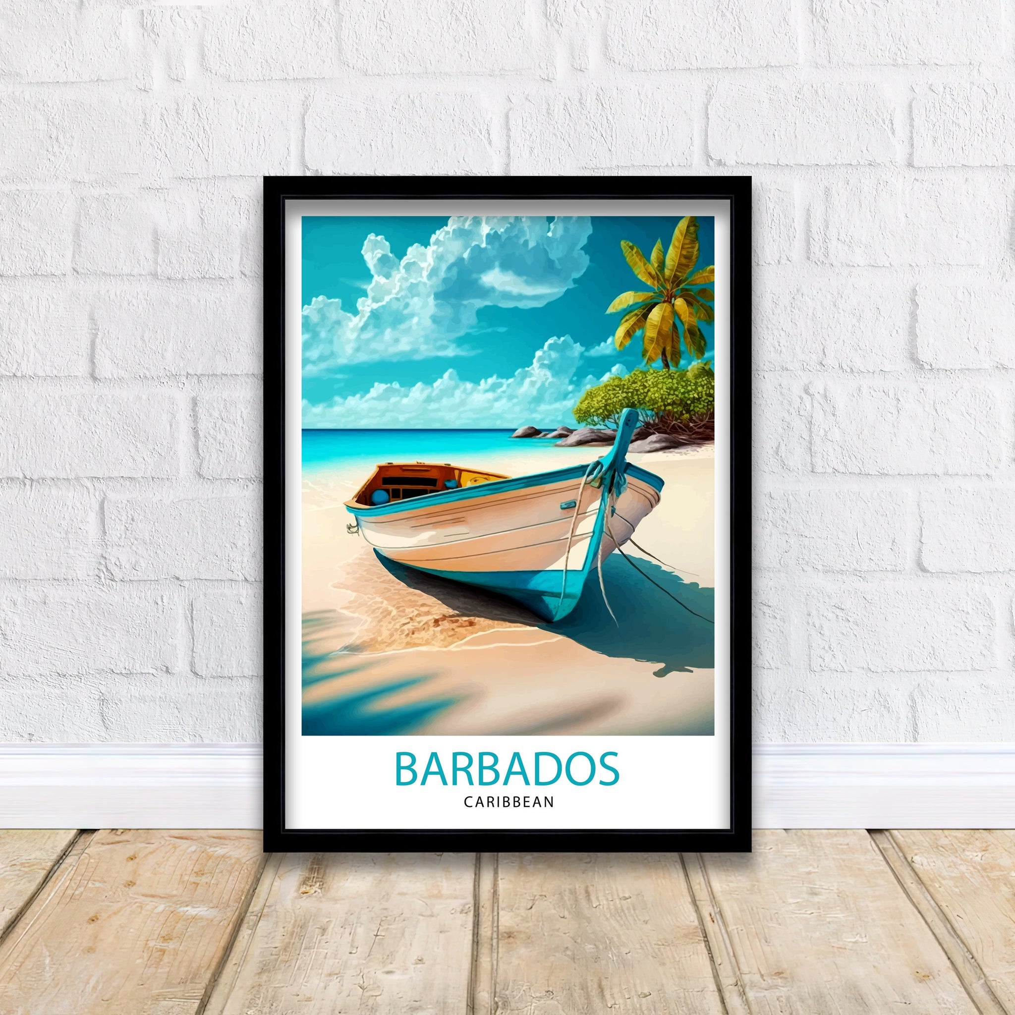 Barbados Print Barbados Poster | Barbados | Travel Poster | Travel Print | Barbados Wall Art | Caribbean Poster | Barbados Art | Caribbean