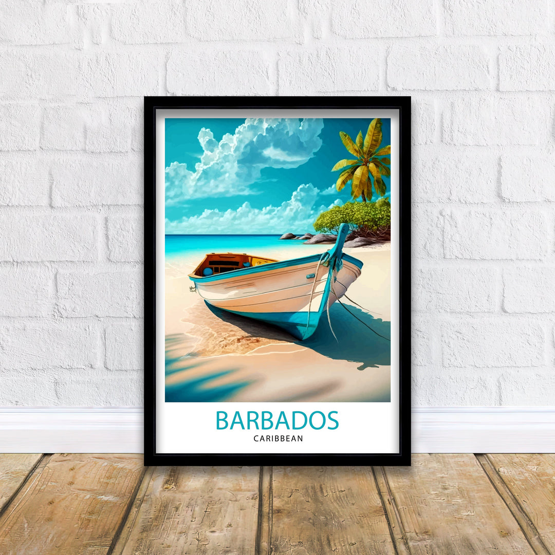 Barbados Print Barbados Poster | Barbados | Travel Poster | Travel Print | Barbados Wall Art | Caribbean Poster | Barbados Art | Caribbean