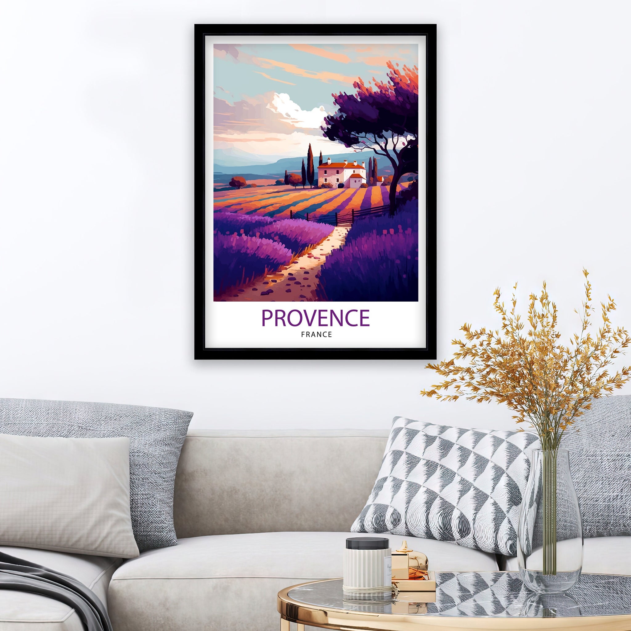 Provence Travel Print | Provence | Provence Print | France Print | France Wall Art | Provence Poster | Travel Print | Provence Wall Art |