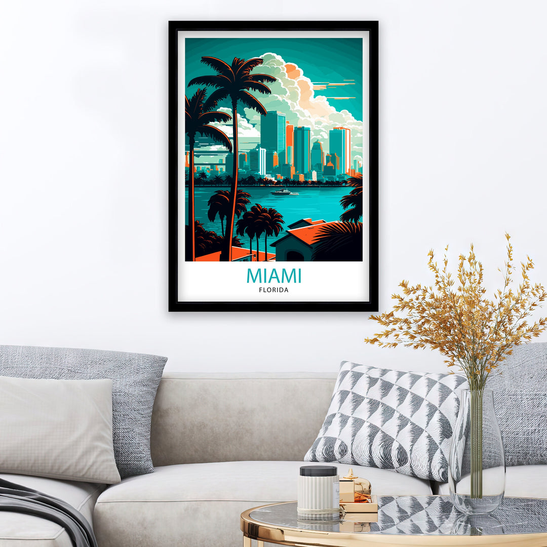 Miami Travel Poster