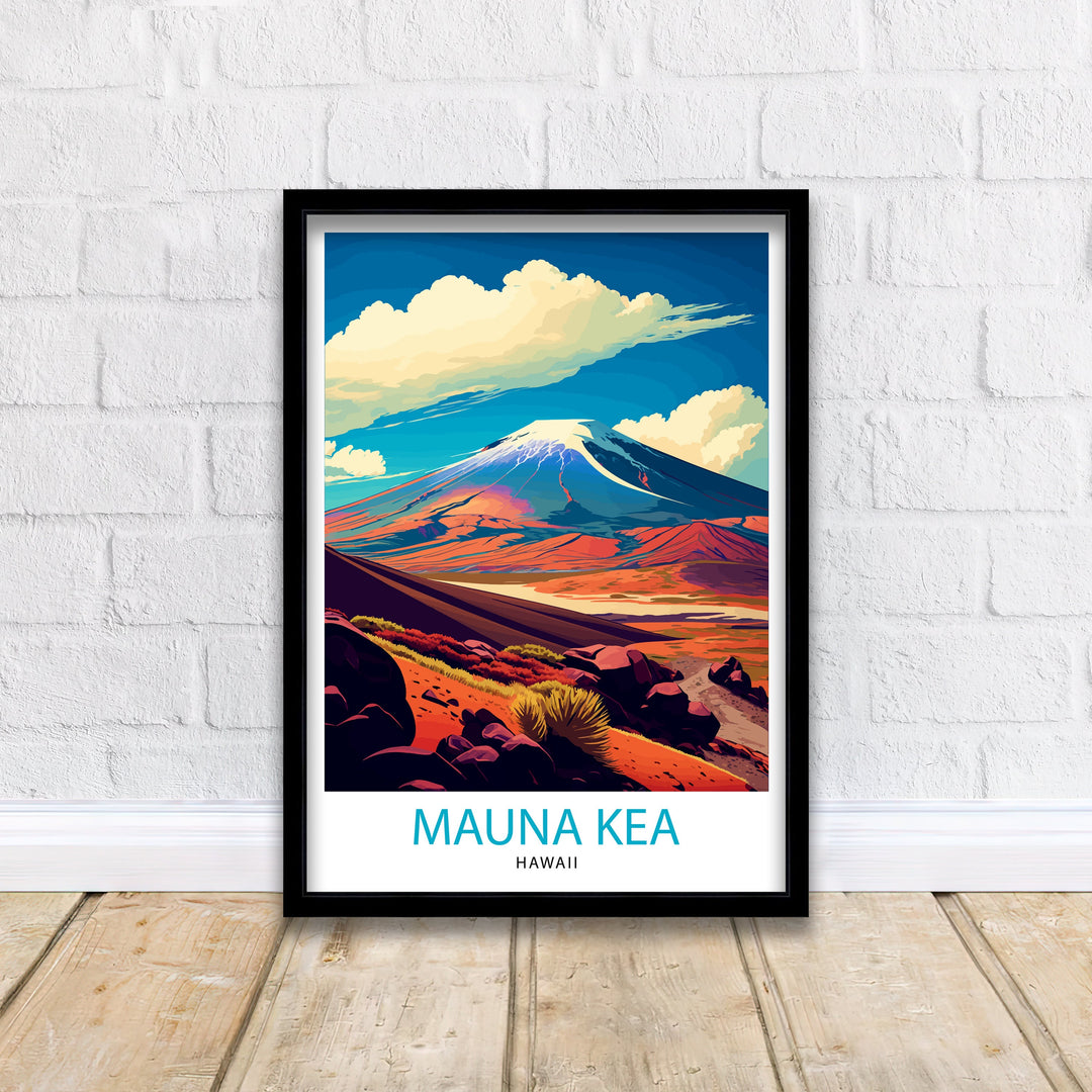 Mauna Kea Hawaii Travel Poster