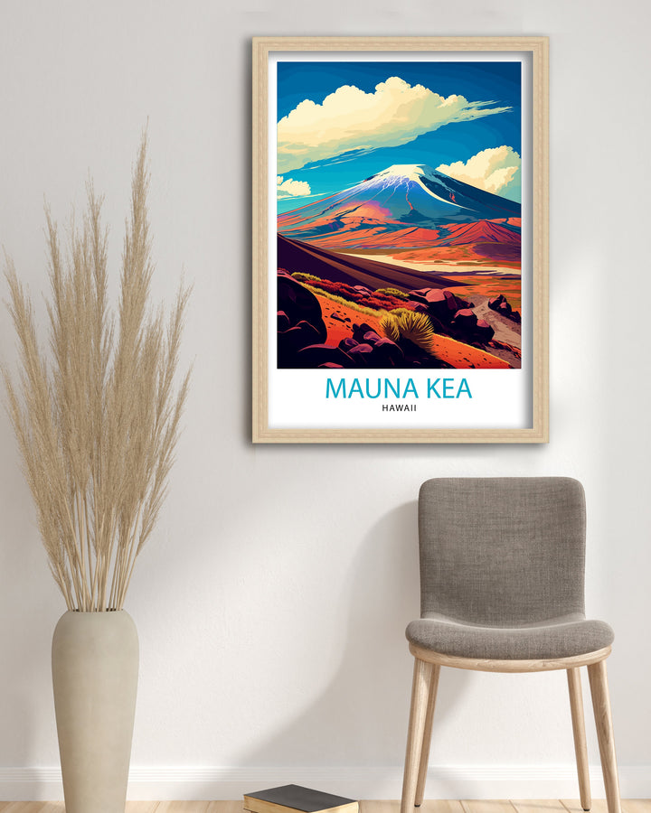 Mauna Kea Hawaii Travel Poster