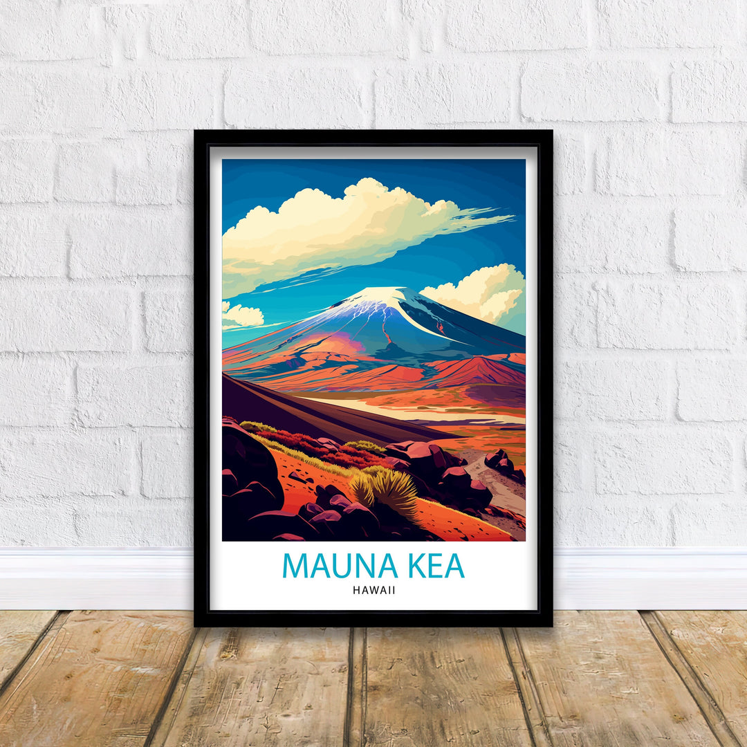 Mauna Kea Hawaii Travel Poster