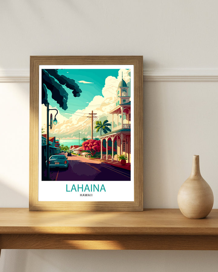 Lahaina Hawaii Travel Poster Lahaina