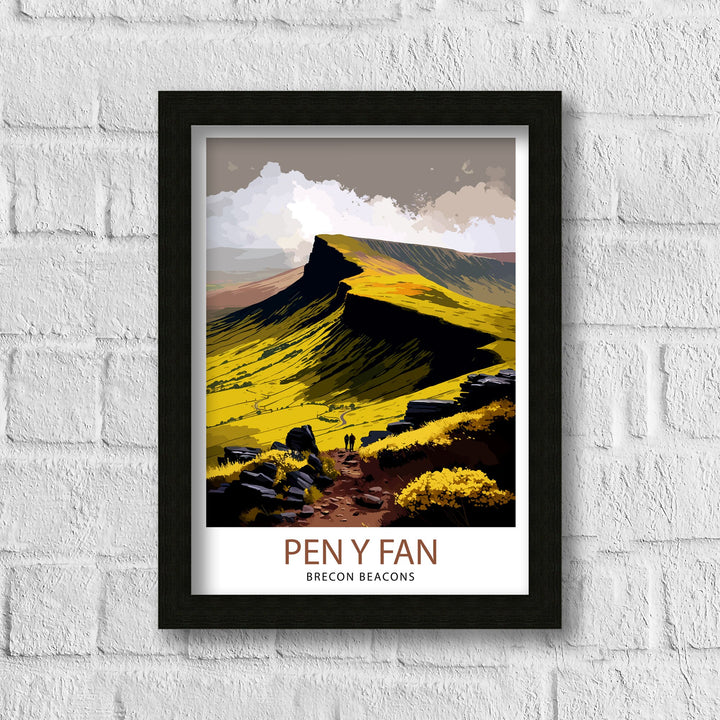 Pen y Fan Wales Travel Poster Wall Art Home Decor Pen y Fan Illustration Travel Poster Gift for Wales Lovers Wales Home Decor