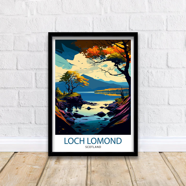 Loch Lomond Travel Poster Scotland