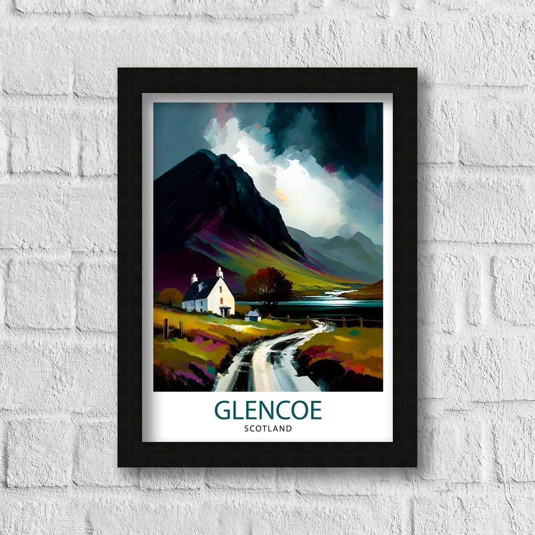 Glencoe Scotland Travel Poster