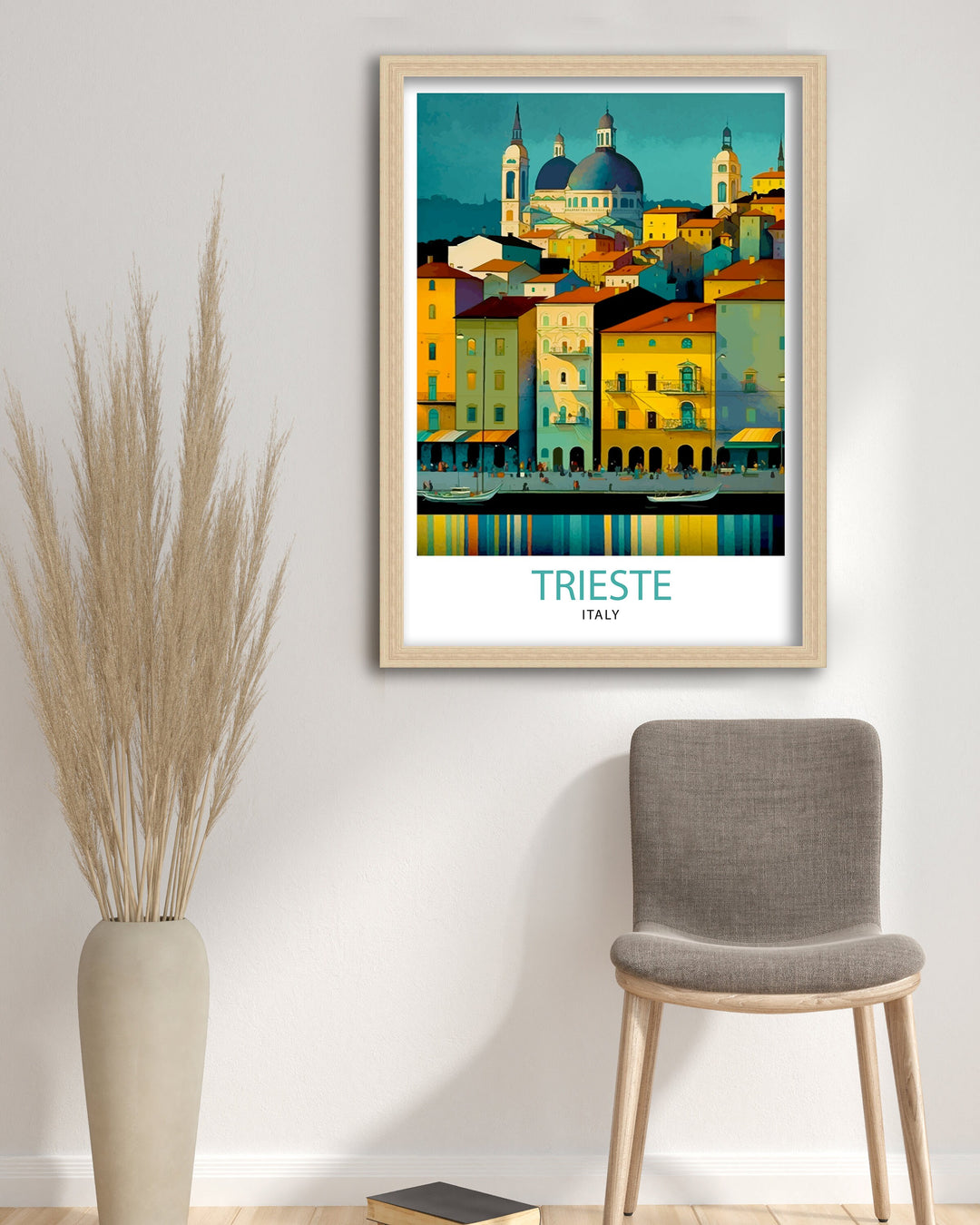 Trieste Italy Travel Poster Trieste Wall Art Trieste Home Decor Italy Travel Poster Trieste Illustration Trieste Gift